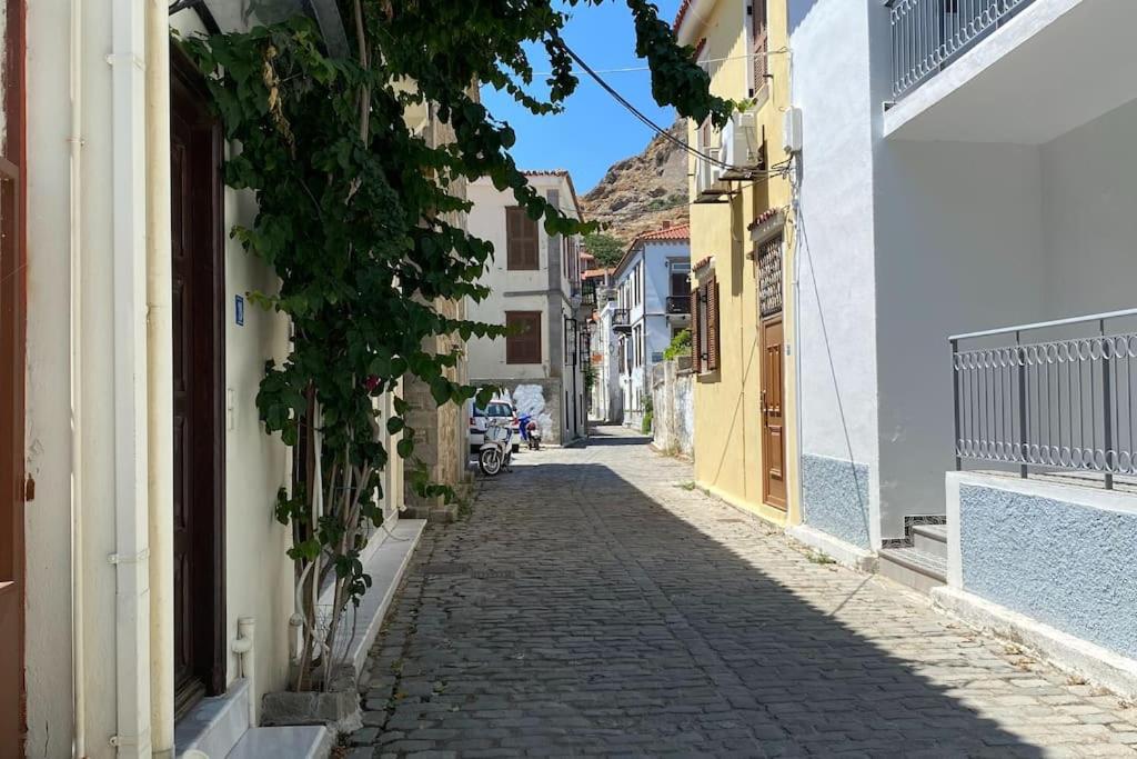 Διαμέρισμα Σε Ανακαινισμένο Αρχοντικό 19Ου Αιώνα, Κέντρο Μύρινας Εξωτερικό φωτογραφία